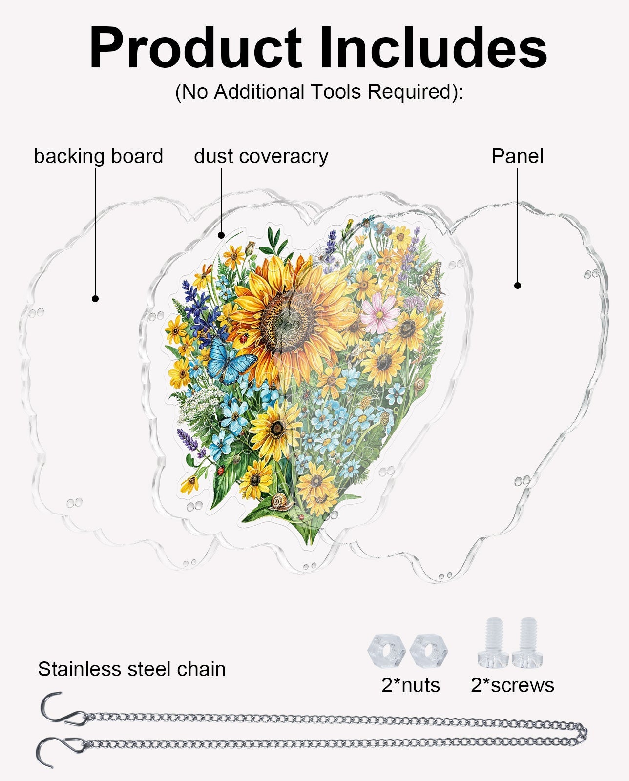 Acrylic Jigsaw Puzzle Suncatcher - The Heart's Wilderness