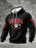 Men'S University Football Team Fans Football Printed Casual Hoodie