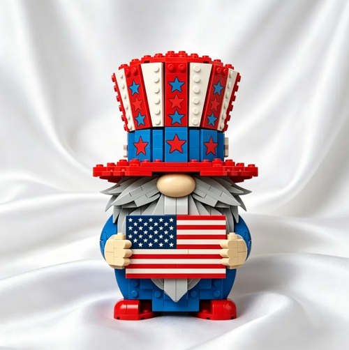 America 250th Anniversary Gnome Building Block Set