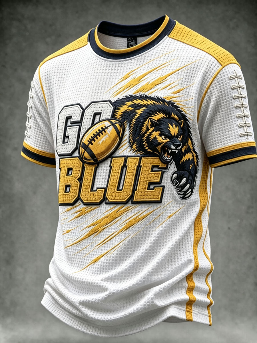 Men'S Football Fan Waffle T-Shirt