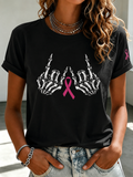 Women's Casual Breast Cancer Awareness T-Shirt