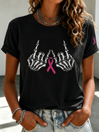 Women's Casual Breast Cancer Awareness T-Shirt