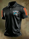 Men'S Retro Football Polo Shirt