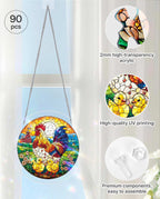 Acrylic Jigsaw Puzzle Suncatcher - Golden Dawn Rooster