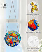 Acrylic Jigsaw Puzzle Suncatcher - Koi Dream Pond
