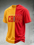 Men'S Football Print Waffle T-Shirt