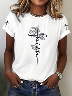 Women's Breast cancer awareness Printed Casual T-Shirt