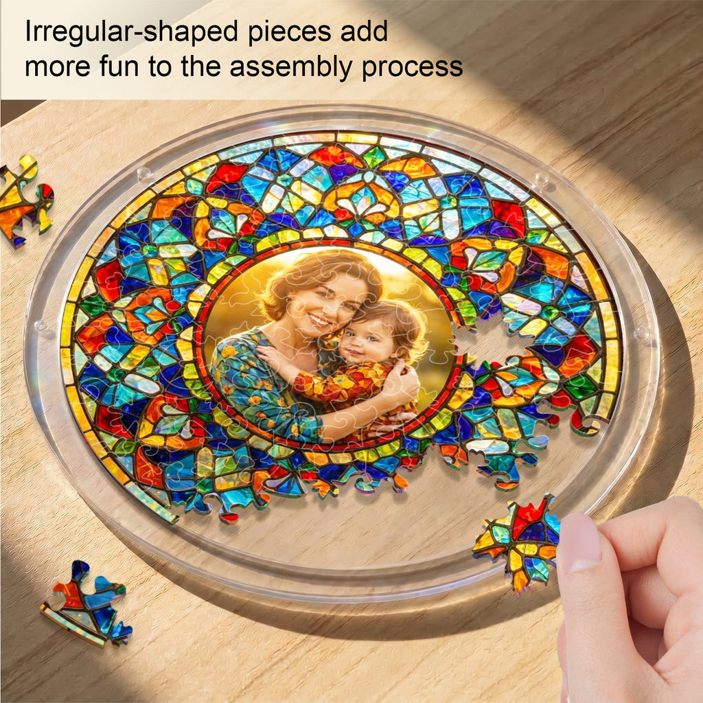 Personalized Acrylic Suncatcher - Halo of Devotion