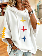 Women'S e Football Print Hoodie