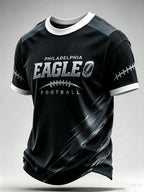 Men'S Football Fan Waffle T-Shirt