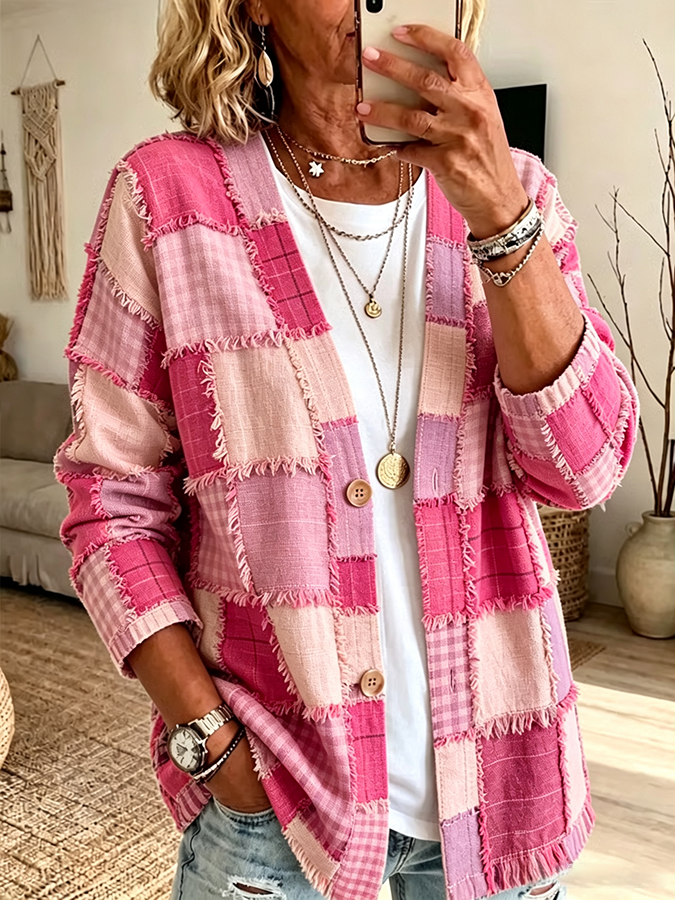 Women'S Floral Print Casual Cardigan