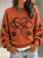 Women'S Casual Black Cat Art Printed Sports Shirt