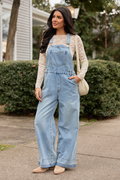 Nicole Medium Wash Overalls FINAL SALE