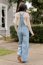 Nicole Medium Wash Overalls FINAL SALE