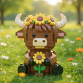 Scottish Highlands Cow and Sunflower Brick Set🌻🐂