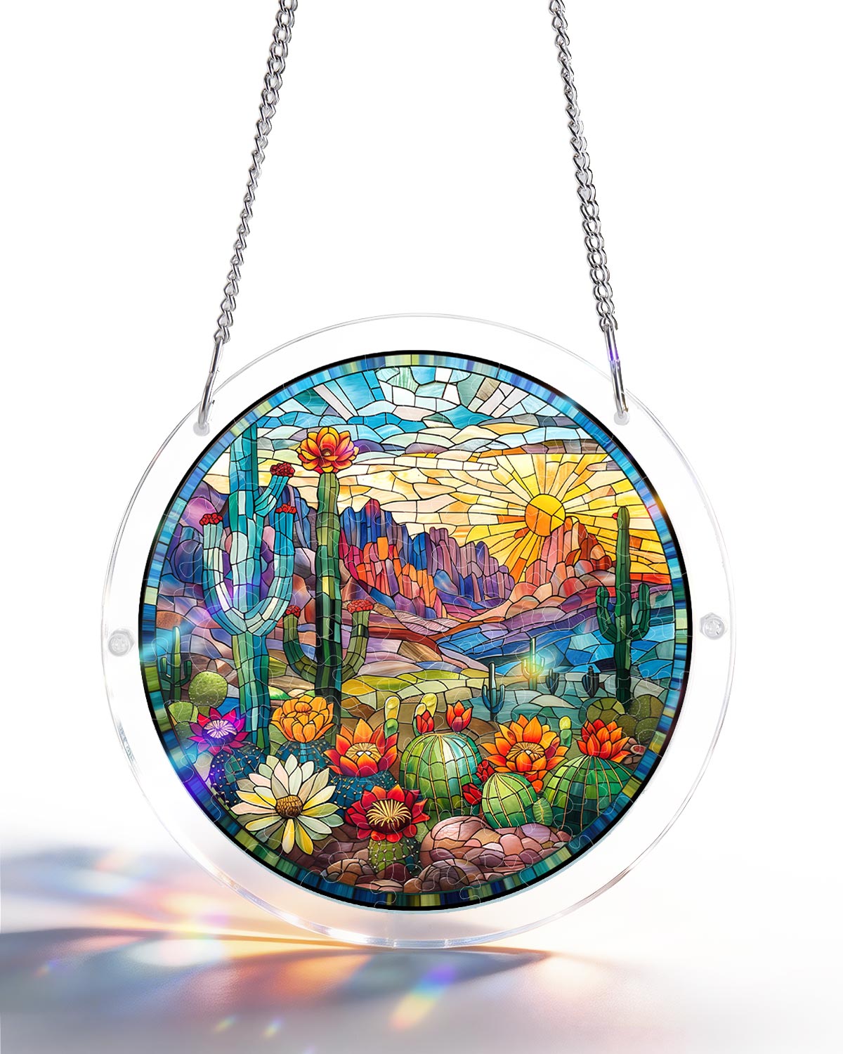 Acrylic Jigsaw Puzzle Suncatcher - Wilderness Bloom