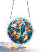 Acrylic Jigsaw Puzzle Suncatcher - Glowing Feather Haven