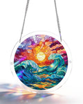 Acrylic Jigsaw Puzzle Suncatcher - Golden Tide