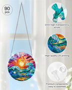 Acrylic Jigsaw Puzzle Suncatcher - Golden Tide