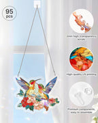 Acrylic Jigsaw Puzzle Suncatcher - Two Birds of Spring