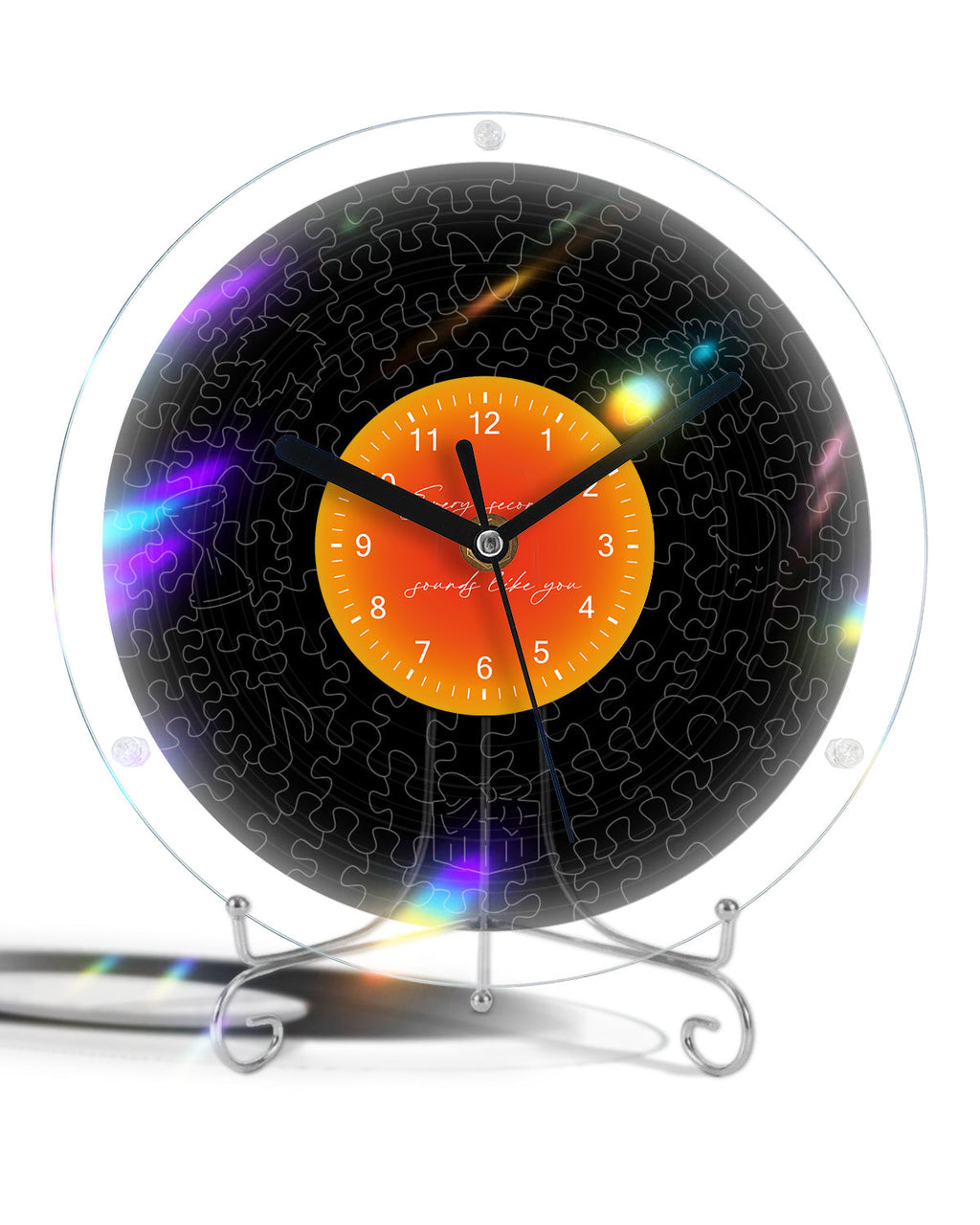 DIY Acrylic Puzzle Clock Kit - Classic Black