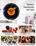DIY Acrylic Puzzle Clock Kit - Classic Black