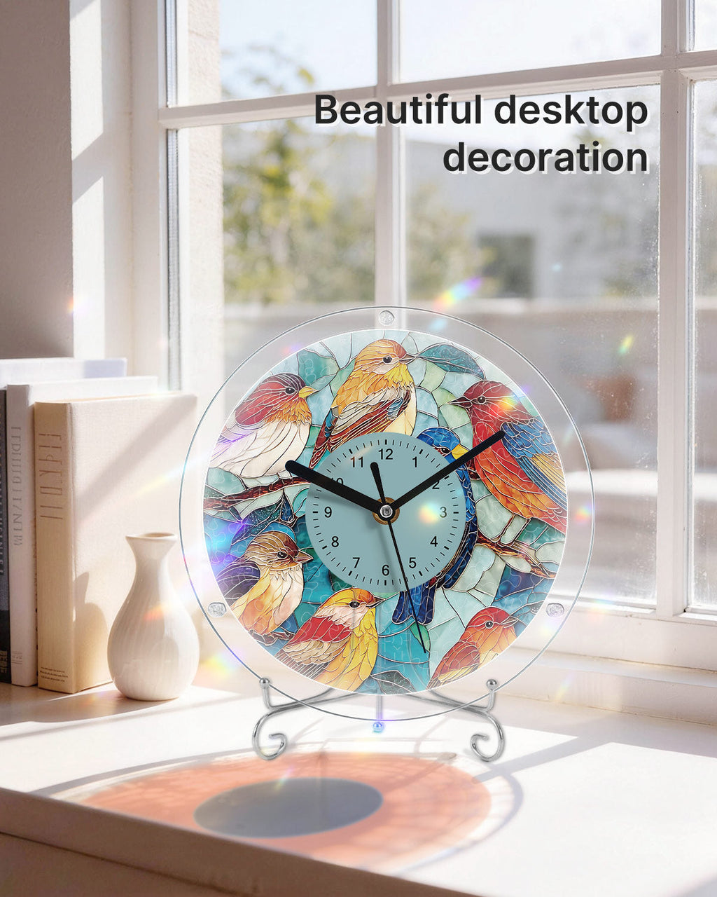 DIY Acrylic Puzzle Clock Kit - Birds in Harmony