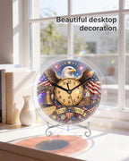DIY Acrylic Puzzle Clock Kit - Majestic Eagle Liberty