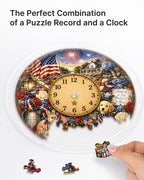 DIY Acrylic Puzzle Clock Kit - Patriotic Pets Cottage