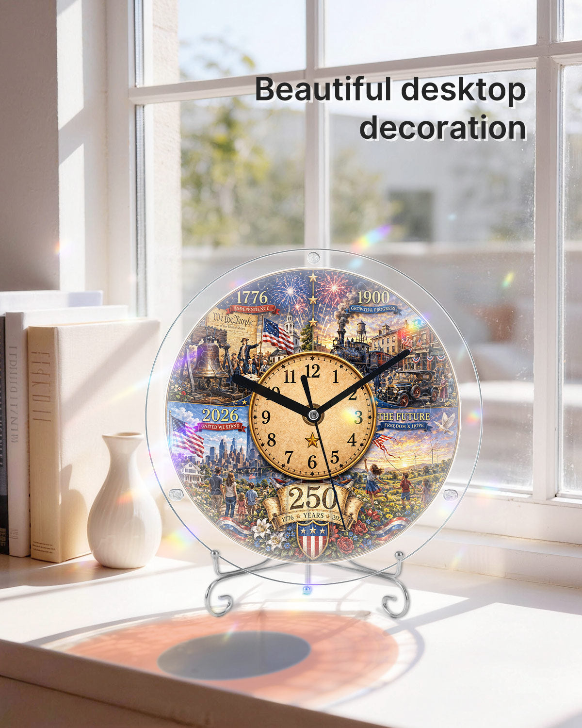 DIY Acrylic Puzzle Clock Kit - History Timeline Evolution