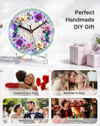 DIY Acrylic Puzzle Clock Kit - Spring Hummingbirds Bloom