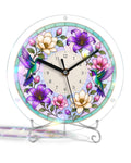 DIY Acrylic Puzzle Clock Kit - Spring Hummingbirds Bloom