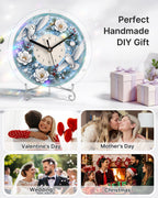 DIY Acrylic Puzzle Clock Kit - Winter Snowy Owls