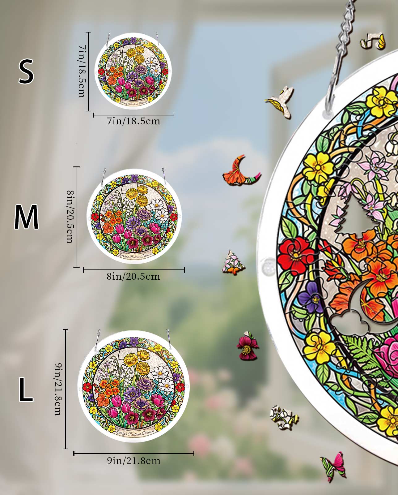 Acrylic Jigsaw Puzzle Suncatcher - Spring鈥檚 Radiant Promise