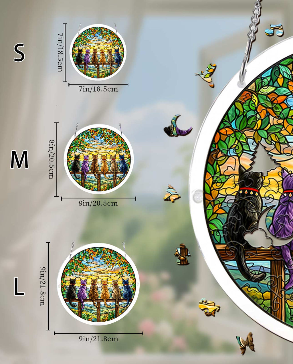 Acrylic Jigsaw Puzzle Suncatcher - Horizon Watchers