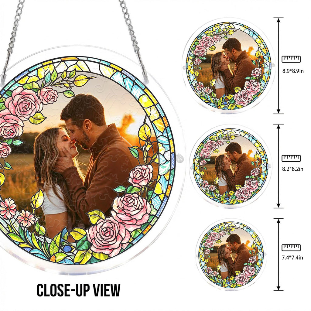 Personalized Acrylic Suncatcher - Forever love