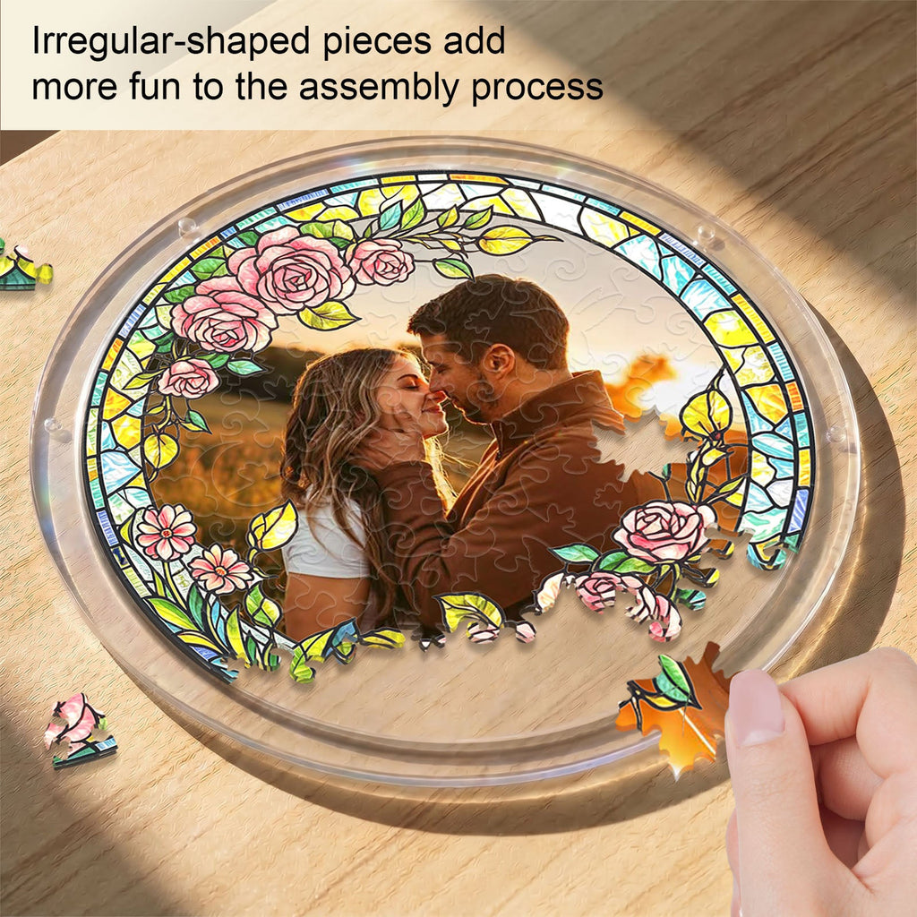 Personalized Acrylic Suncatcher - Forever love