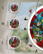 Acrylic Jigsaw Puzzle Suncatcher - Muted Cardinal