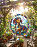 Acrylic Jigsaw Puzzle Suncatcher - Dachshund