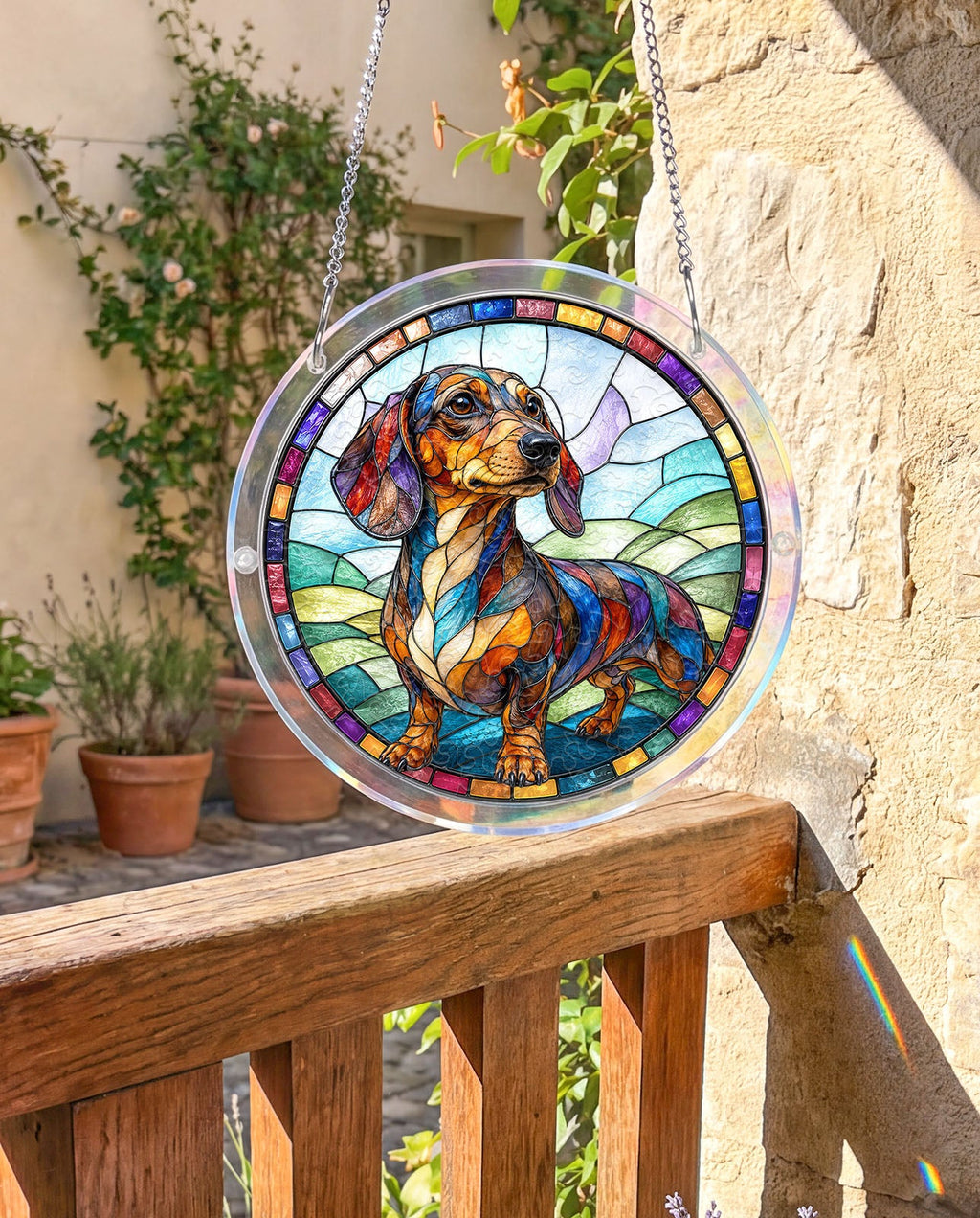 Acrylic Jigsaw Puzzle Suncatcher - Dachshund
