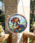 Acrylic Jigsaw Puzzle Suncatcher - Dachshund