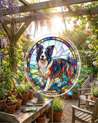 Acrylic Jigsaw Puzzle Suncatcher - Border Collie