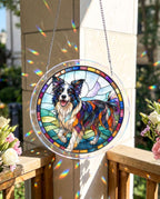 Acrylic Jigsaw Puzzle Suncatcher - Border Collie