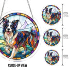 Acrylic Jigsaw Puzzle Suncatcher - Border Collie