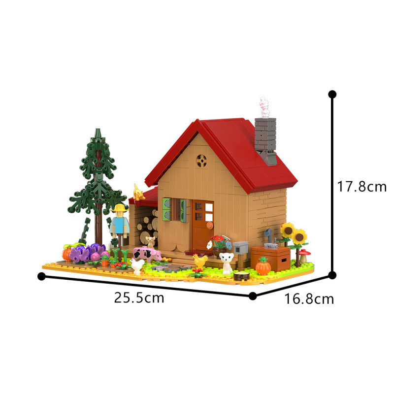 Sunny Farmhouse Building Set – Cute Animal & Garden Brick Kit