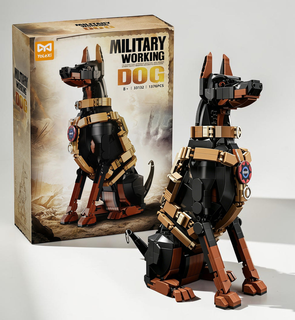 Elite Military K9 Doberman Build – 1376PCS Collector Edition⚙️