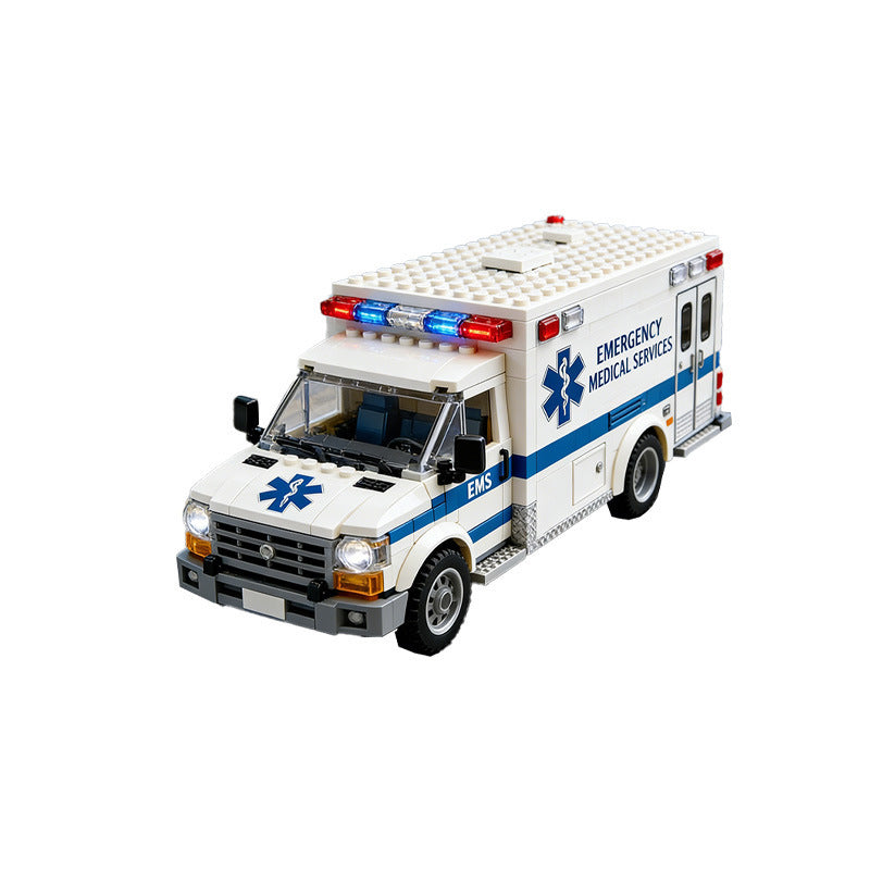 Emergency Rescue Ambulance Brick Set – Honor the Heroes Who Save Lives