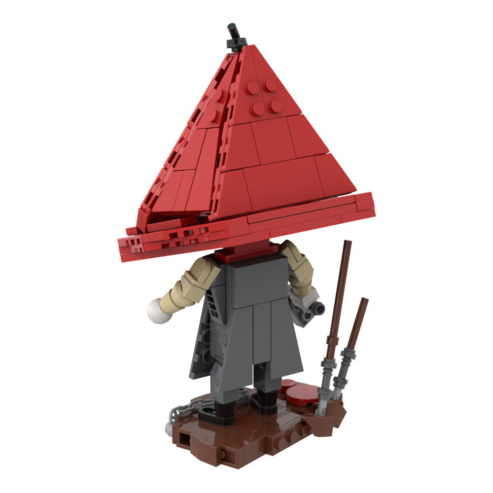 Silent Nightmare Enforcer Brick Set | Gamer Desk Decor