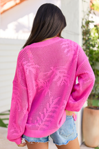 Botanic Bliss Pink Cardigan FINAL SALE