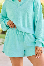 Hammock Haven Mint Textured Terry Knit Set FINAL SALE